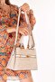 Women's Double Compartment Hand and Shoulder Bag Ald.4910 Beige - 3