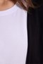 Women's Oversize Wide Cut 100% Cotton Shoulder Tie Short Sleeve Crew Neck White T-Shirt - 7