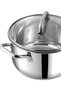 Mainz Stainless Steel Cookware set of 2 | 1.2 and 2 Litre Saucepot with Glass Lid | SAS Bottom | Biryani Pot | Induction and Gas Base | Silver - 5