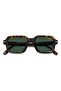 UV Protected Sunglasses Havana Frame Green Mirror Lens 50mm - C-358/S-086 - 4
