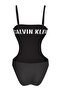 Women's Black Strapless One-Piece Swimsuit - 2