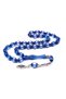 Blue Vermeil Powder Amber Prayer Beads 12X8 mm