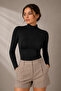 Women's Half Turtleneck Long Sleeve Cotton Basic Blouse Undershirt - 95% Cotton & Flexible for Daily Use - 3