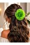 Luxury Large Volume Green Rose Flower Hairpin Hair Accessory