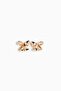 Bow-shaped stud earrings