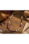 Aurelia Bohemian Handmade Colorful Beaded Natural Stone Women's Necklace - 3