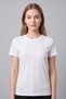 Women's White Crew Neck Short Sleeve Basic T-Shirt
