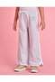 Girls Ecru Wide Leg Track Pants
