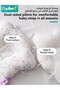 Baby Head Shaping Pillow, Toddler Sleeping Pillow, Infant Spine Protection Pillow, Adjustable Head Support Pillow with Snoothing Bars for 0-12 Months Newborns and Infants, TPU Tubes Filling - 5