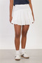 Women's Viscose Short Skirt - Ecru - 2