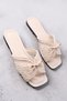 Women's Lace Detailed Bowknot Slippers. Outdoor and Home Slippers - 2