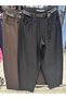 Plus Size Elastic Waist Belted Pocketed Lycra Mom Women's Trousers - 2