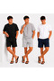 3-Pack Men's Shorts Compatible with Daily Outfits, Comfortable Cut, Premium Cotton Shorts - 2