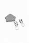 Panda Figured Wall Key Holder Set – 2-Piece Detachable Key Holder Hanger, Home Key Organizer - 6