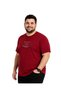 Men's Large Size Burgundy Crew Neck Short Sleeve Brooklyn T-Shirt 3Xl-4Xl-5Xl-6Xl - 2