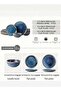 12 Piece Handcrafted Blue Glaze Dinnerware Set - 3