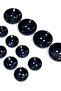 Blazer Jacket Button Set |   Glossy Black Polished Marble Patterned |   Mf9 / Navy Blue - 2