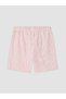 Lcw Swimwear Pink Short Length Elastic Waist Striped Men's Swim Shorts - 6
