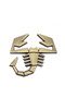 Abarth Emblem Scorpion Logo Gold Abarth Logo Fender Logo 1 Piece - 2