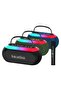 BS-611 Outdoor Wireless Speaker, Bluetooth Speaker with Wireless Microphone, USB/TF Card Support - 4