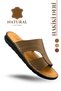 Men's Dei Slippers - Genuine Leather Men's Slippers with Light Soft Soles a Mink - 2
