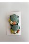 Girl's Knitted Snapback Hat Buckle (Green Shades) - 2