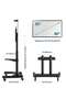 Rolling TV Stand with Lockable Wheels for 55-80 Inch Plasma LCD LED Flat or Curved Screen TVs - 5