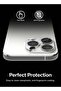 Camera Protector Glass [2 Pack] Compatible with iPhone 15 Pro Transparent HD Clear Full Adhesive Hard Tempered Glass Camera Lens Protector - 6