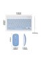 Ultra-Slim Bluetooth Keyboard & Mouse Combo Rechargeable Portable Wireless Keyboard Mouse Set for Tablet iPhone iPad Computer PC Laptop- - 6