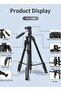 Generic KP2294 Rotatable Center Column Aluminum Alloy Stand Axis Horizontal Monopod Tripod for DSLR Camera - 6