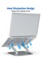 Laptop Stand, Notebook Stand Ergonomic Height Angle Adjustable for MacBook, Dell XPS, Samsung, Alienware - 5