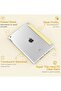 iPad 10.2 Case - Slim Translucent Hard PC Smart Cover for iPad 9th/8th/7th Gen - Yellow - 5