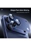 For iPhone 17 Pro Camera Lens Protector [Drop Protection] [Full Coverage] [3D Metal] [Case Friendly] Tempered Glass Camera Cover — Blue - 4