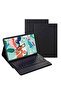 Galaxy Tab S7 FE Keyboard Case 12.4" 2021, Wireless Detachable Keyboard + Folio Smart PU Case Cover Auto Sleep/Wake Magnetic for Samsung Galaxy Tab S7 FE 2021 (SM-T730/T736B) (Black)