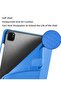 Case for iPad Pro 11 Inch (3rd/2nd Gen) with Pencil Holder, Slim Trifold Stand, Surf Blue - 3