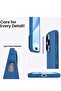 Soft Liquid Silicone Gel Case for iPhone 16 Pro Max - Full Body Shockproof Protection with Matte Finish & Soft Microfiber Lining - 5