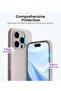 iPhone 16 Pro Max Soft Liquid Silicone Case - Shockproof Full Body Protection with Matte Finish & Microfiber Lining (Grey) - 5