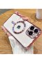 Magnetic Case for iPhone 15 Pro Max Case [Compatible with MagSafe] Full Camera Protection Clear Plating Luxury Cover for Women Men Soft TPU Bumper Drop Protective Phone Case (6.7"),Pink - 3