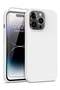 iPhone 14 Pro Max Case with Screen Protector Soft Flexible Silicone Gel Rubber Bumper Cover Slim Fit Shockproof Protective Phone Case for iPhone 14 Pro Max 6.7" White