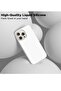Compatible with iPhone 15 Pro Max Liquid Silicone Full Body Shockproof Protective Cover, White - 5