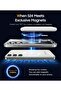 Magnetic Titanium Color Case for Samsung Galaxy S24 with Full Camera Protection - Silver - 2