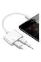 2 in 1 Lightning to 3.5mm Audio Jack and Charger Adapter for iPhone - 2