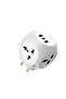 Multi-Side Power Socket Extension, 3D Cube Design with Multiple AC Outlets & USB Ports, Surge Protector for Home & Office - 5