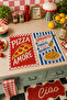 Pizza Amore Spaghetti Regret Italian Cuisine Patterned Modern Mediterranean 2-Piece Kitchen Towel Set 35X55 - 6