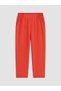 Lcwaikiki Classic Orange Elastic Waist Carrot Cut Women's Trousers - 5