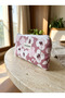 Pink Violet Patterned Zippered Pen Holder Glasses Case - 7
