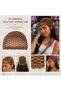 Kofi̇-13/17 Years Old Season's Most Popular Handmade Mesh Hair Accessory in Camel Color