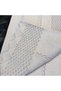 Baby Girl Knitted Blanket 100X100 - 100% Natural Cotton Washed Fabric - Lilac - 3