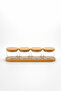 Vetro - Wooden Vacuum Lid Glass Storage Container Set of 4 with Oval Base - 3
