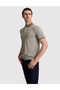Khaki Regular Fit Buttoned Polo Collar T-Shirt 50321167-Vr027 - 3